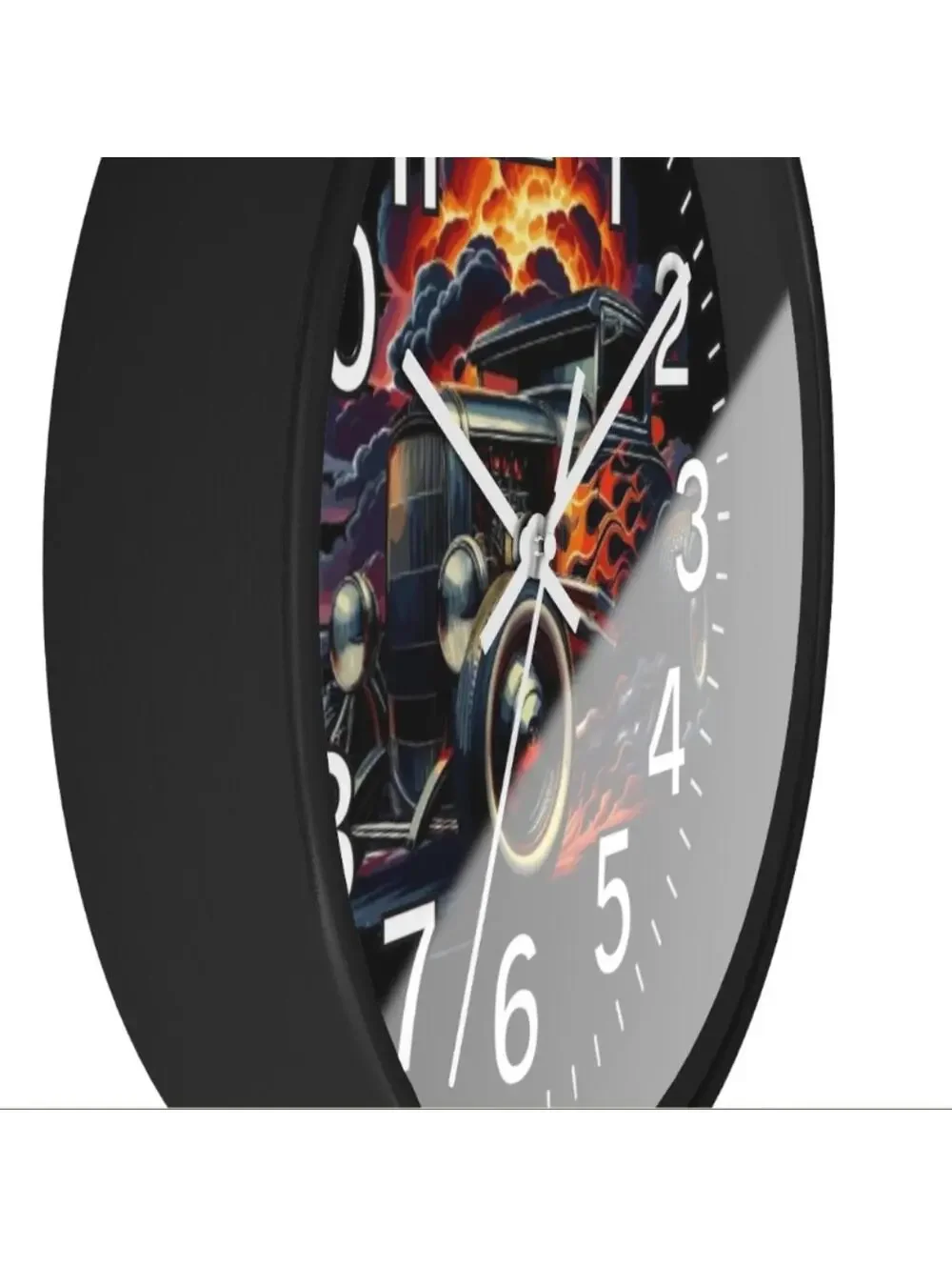 Hot Rod Street Rod Rat Rod Glow In The Dark Wall Clock New!